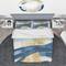 Designart 'Indigo Panel III' Geometric Bedding Set - Duvet Cover & Shams